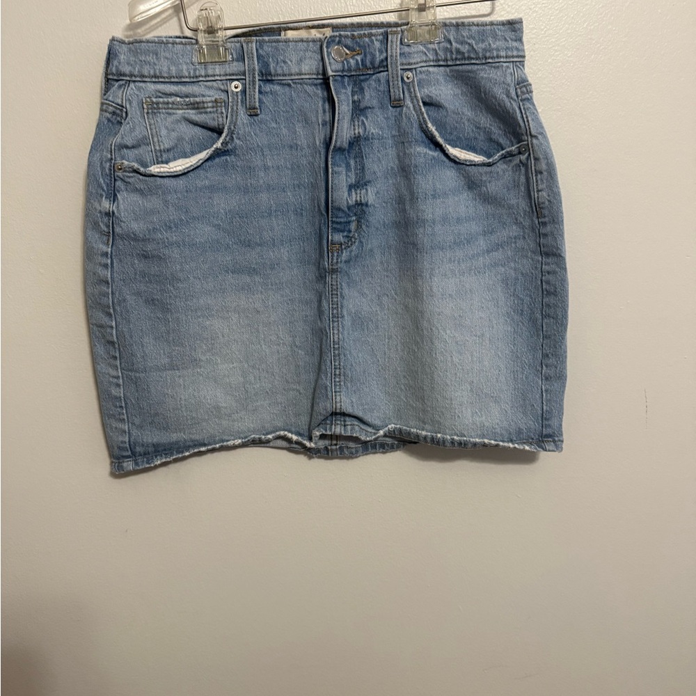 Universal Thread Blue Mini Pencil Skirt Casual